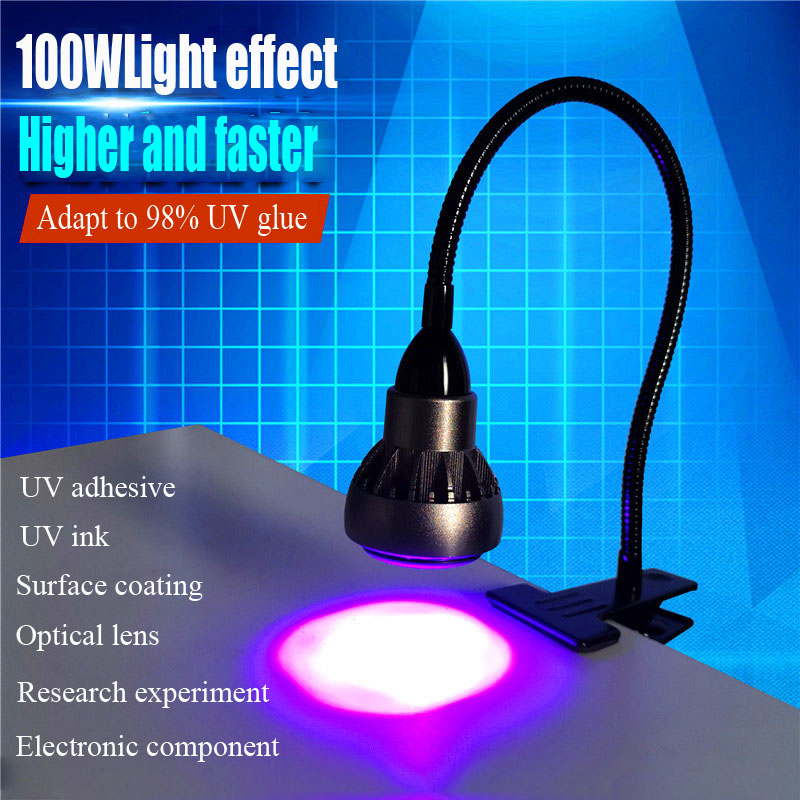 UVGO 고 에너지 UV 램프 100W 조명 효과 자외선 램프 수지 접착제 그림자없는 접착제 녹색 오일 경화 램프 그림자없는 램프